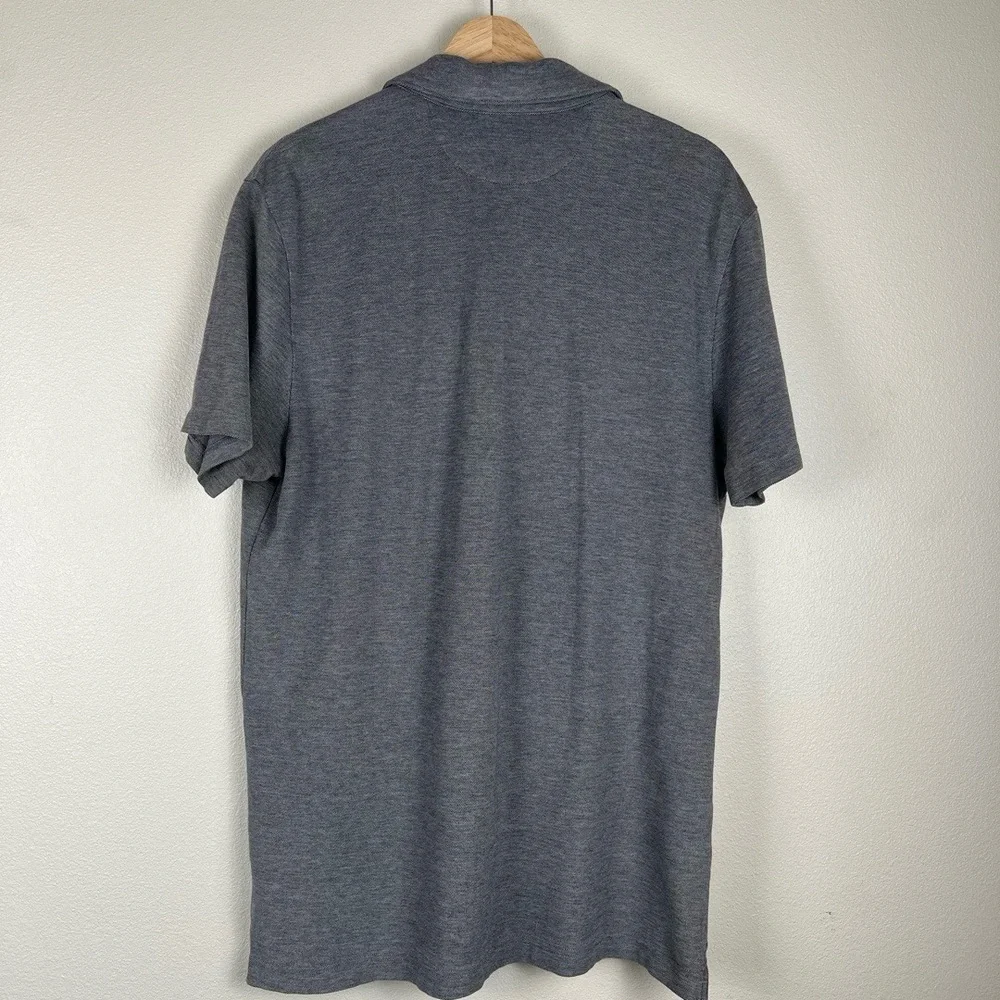 Banana Republic Mens Polo Large Grey Casual Front‎ Pocket Golf Outdoor Preppy